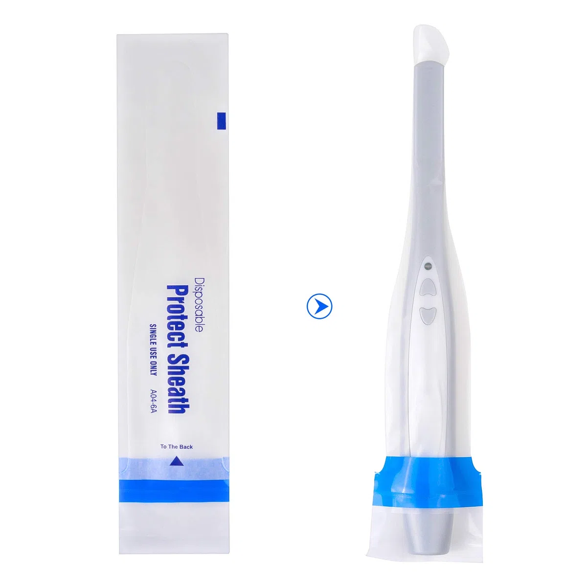 500 sztuk Intraoral Dental Camera Sleeve Sheath Cover dla 5.0 Mega pikseli 6 diod LED od East Dental by East Dental