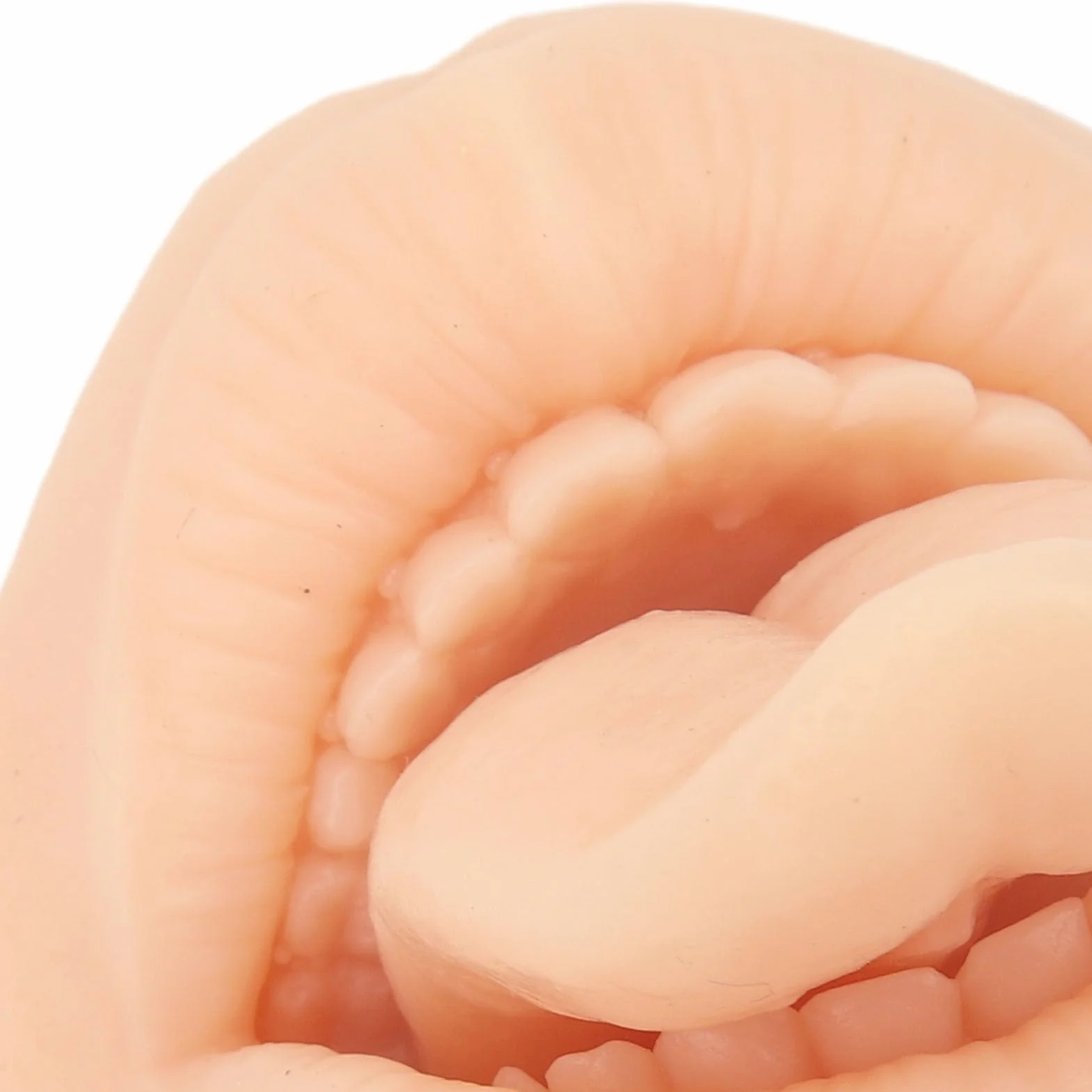 Model Usta w Jamie Silikonowej, Symulacja 3D Miękka Elastyczna Przebijanie Wielokrotnego Użytku ćwicz Części Ciała z Otwartym Ustem Językiem dla Początkujących i Kolców